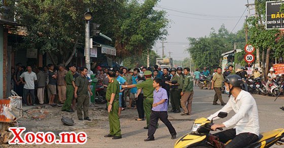 Cơ quan chức năng tại hiện trường