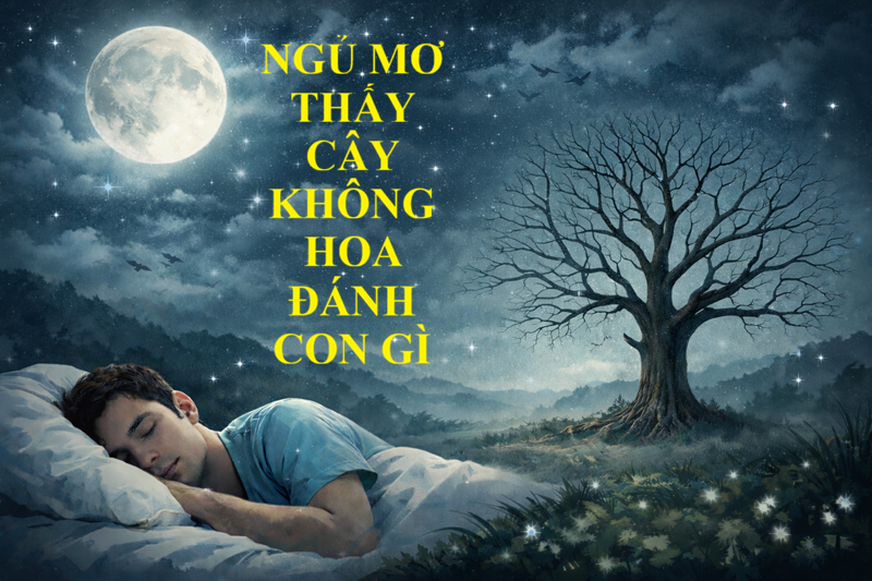 Các hành động tương tác với cây không hoa trong giấc mộng