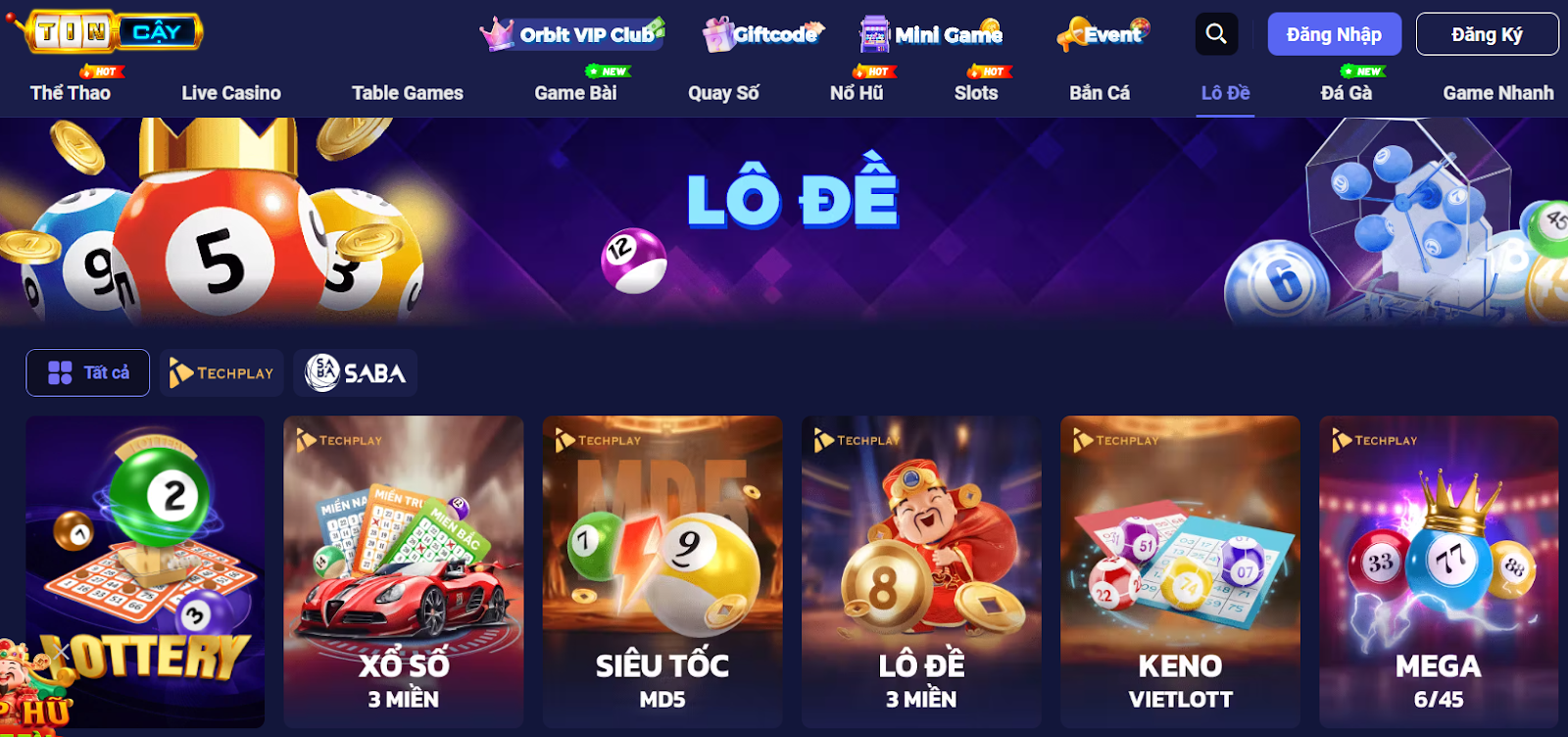 Những loại hình lô đề xổ số tại TIN88