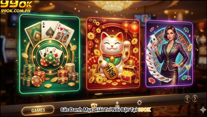 Các Danh Mục Giải Trí Nổi Bật Tại 99OK